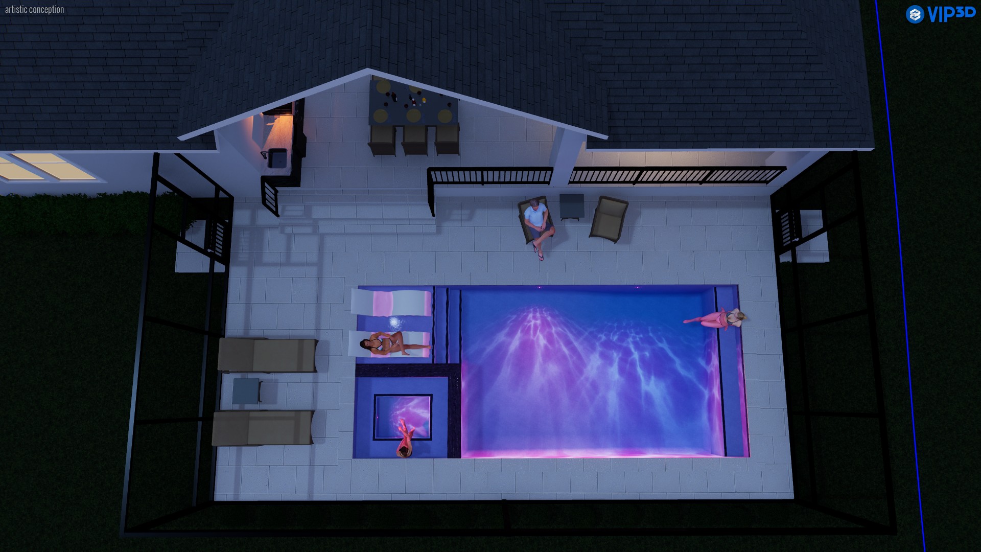 Pool with premium finishes